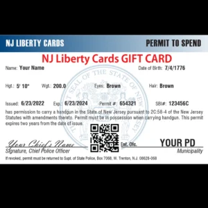 NJ Liberty Cards – GIFT CARD