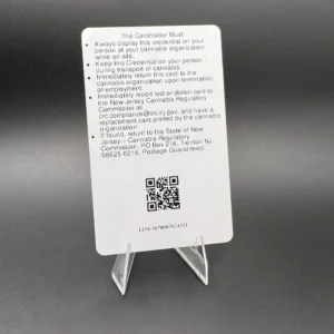NJ Cannabis Regulatory Commission NJCRC Card