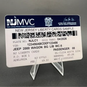 NJ Motor Vehicle / Boat / Motorcycle Registration