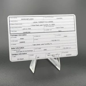 NJ Pistol Purchase Permit Registration