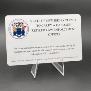 NJ Retired Police Officer Carry Permit - RPO